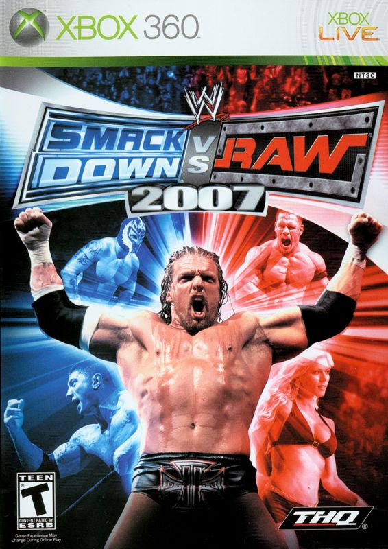 WWE Smackdown vs. Raw 2007 box art for Xbox 360